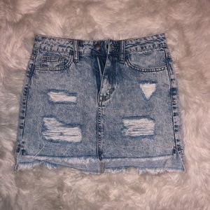 F21 Denim Skirt - Light Acid Wash
